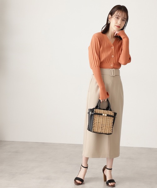 N.（N. Natural Beauty Basic）（エヌエヌナチュラルビューティーベーシック）の「◆コンビカゴショルダーバッグ（ショルダーバッグ・レディース・ブラック/ライトカーキ・ﾌﾘ-）」の4枚目の写真