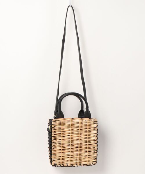 N.（N. Natural Beauty Basic）（エヌエヌナチュラルビューティーベーシック）の「◆コンビカゴショルダーバッグ（ショルダーバッグ・レディース・ブラック/ライトカーキ・ﾌﾘ-）」の9枚目の写真