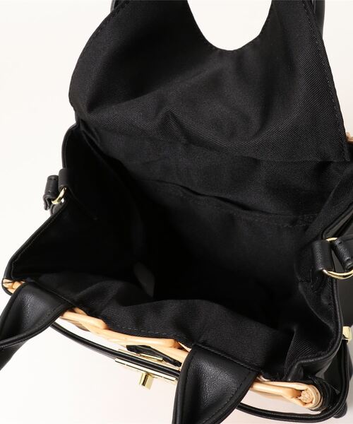 N.（N. Natural Beauty Basic）（エヌエヌナチュラルビューティーベーシック）の「◆コンビカゴショルダーバッグ（ショルダーバッグ・レディース・ブラック/ライトカーキ・ﾌﾘ-）」の11枚目の写真