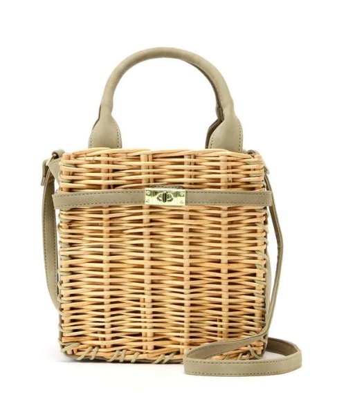 N.（N. Natural Beauty Basic）（エヌエヌナチュラルビューティーベーシック）の「◆コンビカゴショルダーバッグ（ショルダーバッグ・レディース・ブラック/ライトカーキ・ﾌﾘ-）」の15枚目の写真