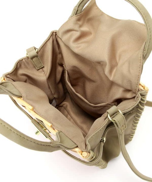 N.（N. Natural Beauty Basic）（エヌエヌナチュラルビューティーベーシック）の「◆コンビカゴショルダーバッグ（ショルダーバッグ・レディース・ブラック/ライトカーキ・ﾌﾘ-）」の19枚目の写真