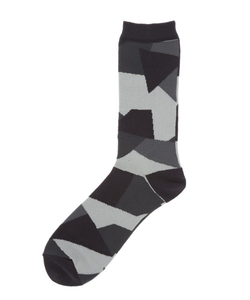 ANREALAGE(アンリアレイジ)の「ANREALAGE(アンリアレイジ) パッチワークソックス(ソックス/靴下・メンズ・グレー・FREE)」の2枚目の写真