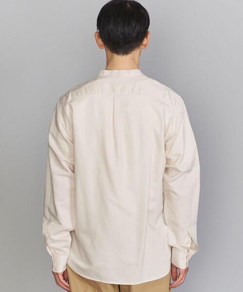 BEAUTY&YOUTH UNITED ARROWS(ビューティーアンドユースユナイテッドアローズ)の「BY T/R バンドカラー リラックスレギュラー シャツ(シャツ/ブラウス・メンズ・オフホワイト/オリーブ・SMALL/MEDIUM/LARGE/X-LARGE)」の8枚目の写真