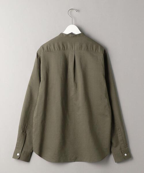 BEAUTY&YOUTH UNITED ARROWS(ビューティーアンドユースユナイテッドアローズ)の「BY T/R バンドカラー リラックスレギュラー シャツ(シャツ/ブラウス・メンズ・オフホワイト/オリーブ・SMALL/MEDIUM/LARGE/X-LARGE)」の11枚目の写真