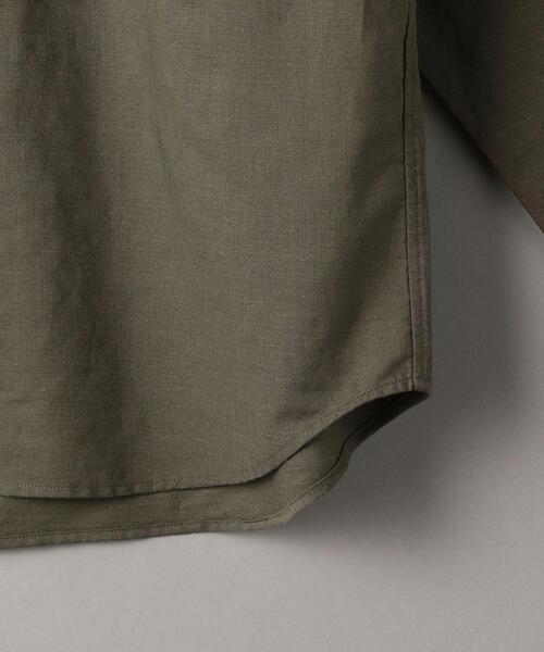 BEAUTY&YOUTH UNITED ARROWS(ビューティーアンドユースユナイテッドアローズ)の「BY T/R バンドカラー リラックスレギュラー シャツ(シャツ/ブラウス・メンズ・オフホワイト/オリーブ・SMALL/MEDIUM/LARGE/X-LARGE)」の14枚目の写真