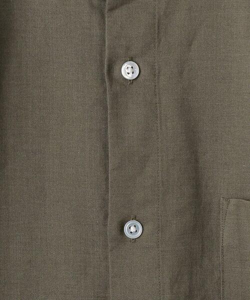 BEAUTY&YOUTH UNITED ARROWS(ビューティーアンドユースユナイテッドアローズ)の「BY T/R バンドカラー リラックスレギュラー シャツ(シャツ/ブラウス・メンズ・オフホワイト/オリーブ・SMALL/MEDIUM/LARGE/X-LARGE)」の16枚目の写真