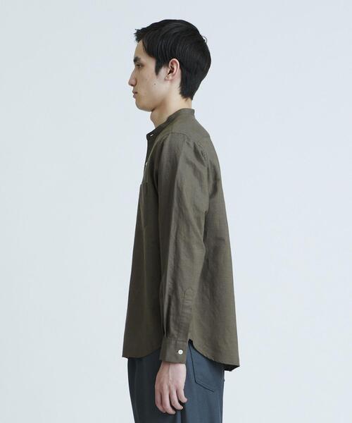 BEAUTY&YOUTH UNITED ARROWS(ビューティーアンドユースユナイテッドアローズ)の「BY T/R バンドカラー リラックスレギュラー シャツ(シャツ/ブラウス・メンズ・オフホワイト/オリーブ・SMALL/MEDIUM/LARGE/X-LARGE)」の21枚目の写真