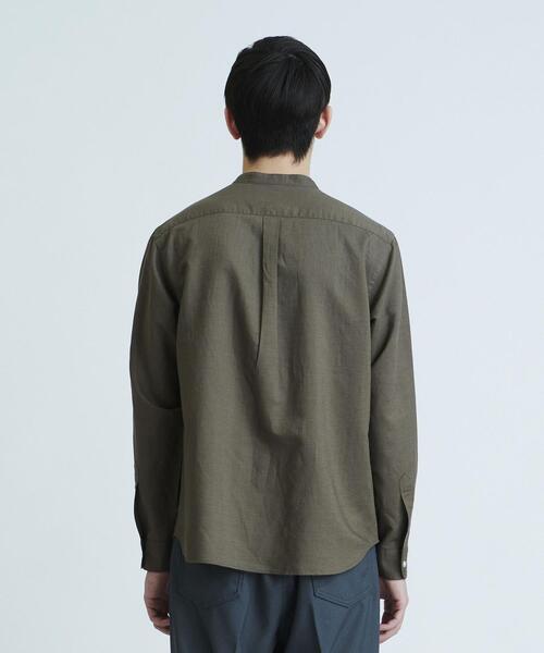 BEAUTY&YOUTH UNITED ARROWS(ビューティーアンドユースユナイテッドアローズ)の「BY T/R バンドカラー リラックスレギュラー シャツ(シャツ/ブラウス・メンズ・オフホワイト/オリーブ・SMALL/MEDIUM/LARGE/X-LARGE)」の22枚目の写真
