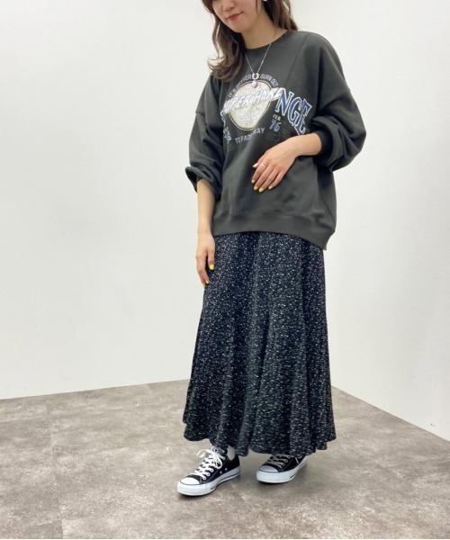 apres jour mignon(アプレジュールミニョン)の「リメイク風プリントスウェット【ZOZOTOWN限定アイテム】(スウェット・レディース・アイボリー/グリーン/ブラック・X-LARGE/フリー)」の15枚目の写真