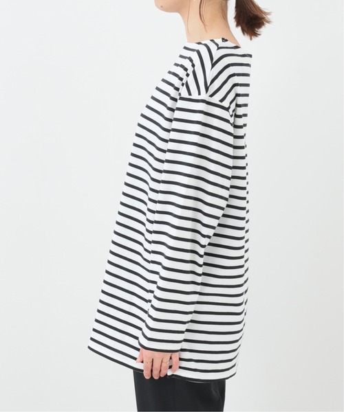 SLOBE IENA（スローブイエナ）の「30/2 天竺サイドスリットプルオーバー【手洗い可能】◆（Tシャツ/カットソー・レディース・ピンク/ブラック/カーキ・FREE）」の11枚目の写真