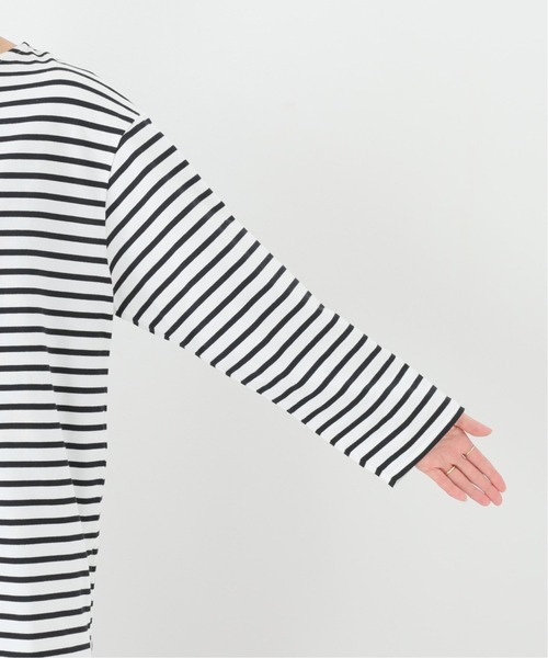 SLOBE IENA（スローブイエナ）の「30/2 天竺サイドスリットプルオーバー【手洗い可能】◆（Tシャツ/カットソー・レディース・ピンク/ブラック/カーキ・FREE）」の15枚目の写真