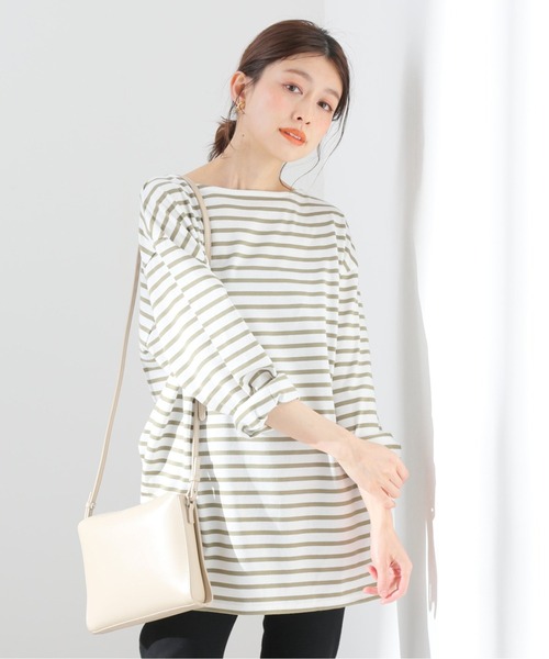 SLOBE IENA（スローブイエナ）の「30/2 天竺サイドスリットプルオーバー【手洗い可能】◆（Tシャツ/カットソー・レディース・ピンク/ブラック/カーキ・FREE）」の22枚目の写真