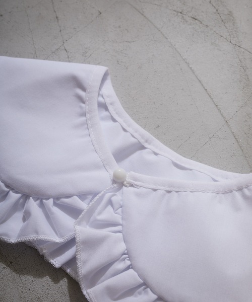 Birthday room(バースデイルーム)の「ビッグフリル付け襟(付け襟・レディース・ホワイト・FREE)」の8枚目の写真