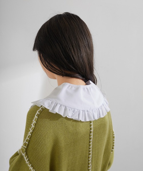 Birthday room(バースデイルーム)の「ビッグフリル付け襟(付け襟・レディース・ホワイト・FREE)」の4枚目の写真