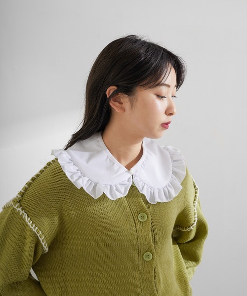 Birthday room(バースデイルーム)の「ビッグフリル付け襟(付け襟・レディース・ホワイト・FREE)」の3枚目の写真