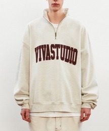 VIVASTUDIO | COLLEGE LOGO HALF ZIP UP(スウェット)