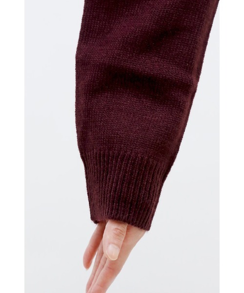 スリットロングニットワンピース（ワンピース）｜ElegChic（エレグシック）