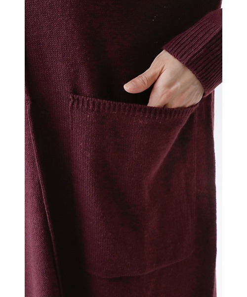 スリットロングニットワンピース（ワンピース）｜ElegChic（エレグシック）