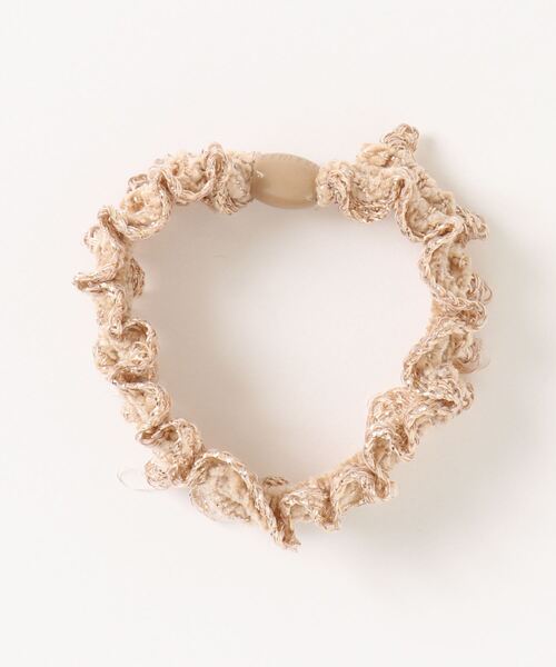 JUMELLE（ジュメロ）の「グリッターゴム（ヘアゴム・レディース・シルバー/ピンク/パープル/ベージュ・FREE）」の2枚目の写真