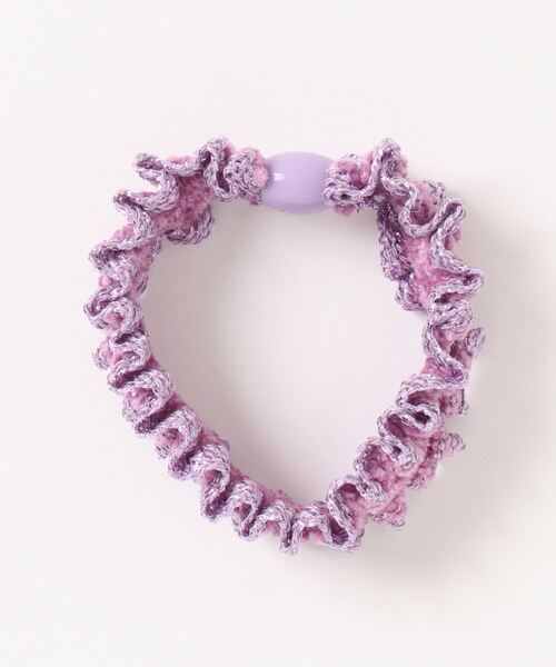 JUMELLE（ジュメロ）の「グリッターゴム（ヘアゴム・レディース・シルバー/ピンク/パープル/ベージュ・FREE）」の3枚目の写真