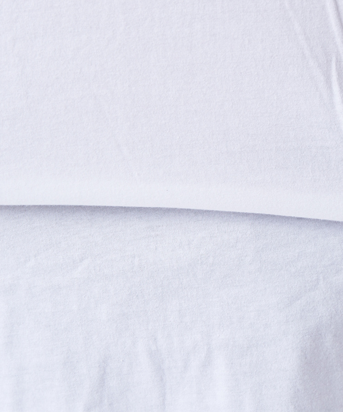 qualite(カリテ)の「【boussole×qualite】ショルダーレースTシャツ(オーバーサイズ)(Tシャツ/カットソー・レディース・ホワイト/ブラック・フリー)」の8枚目の写真