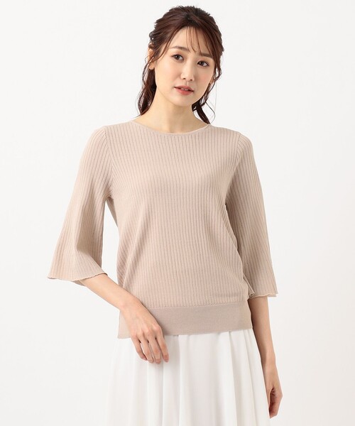 Feroux(フェルゥ)の「【洗える】バックシャン ニット(ニット/セーター・レディース・黄土色系/ライトグリーン系/アイボリー系/ブラック系・2)」の16枚目の写真
