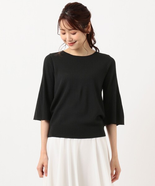Feroux(フェルゥ)の「【洗える】バックシャン ニット(ニット/セーター・レディース・黄土色系/ライトグリーン系/アイボリー系/ブラック系・2)」の17枚目の写真