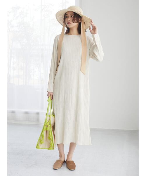 Green　Parks（グリーンパークス）の「・リボンつきハット＊（ハット・レディース・ベージュ/キャメル・FREE）」の5枚目の写真