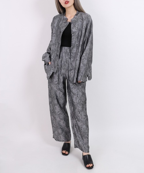 PUNYUS（プニュズ）の「チャイナ柄パンツ（その他パンツ・レディース・ブラック/グレー/ブルー/ワイン/ネイビー・4/3/1/2）」の21枚目の写真