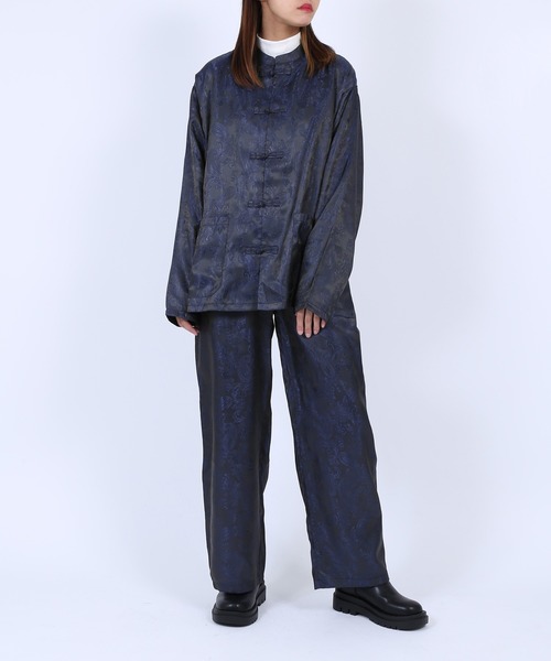 PUNYUS（プニュズ）の「チャイナ柄パンツ（その他パンツ・レディース・ブラック/グレー/ブルー/ワイン/ネイビー・4/3/1/2）」の12枚目の写真