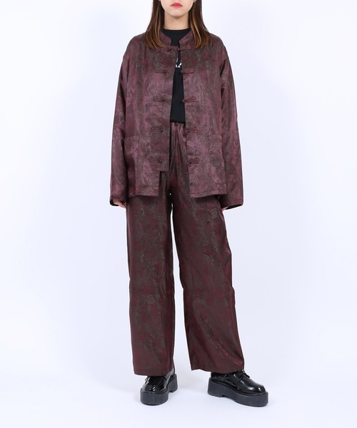 PUNYUS（プニュズ）の「チャイナ柄パンツ（その他パンツ・レディース・ブラック/グレー/ブルー/ワイン/ネイビー・4/3/1/2）」の13枚目の写真