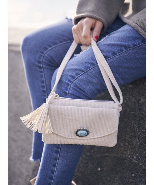 To the sea（トゥーザシー）の「コンチョウォレットバック（ショルダーバッグ・レディース・ピンク/ターコイズブルー・FREE）」の3枚目の写真