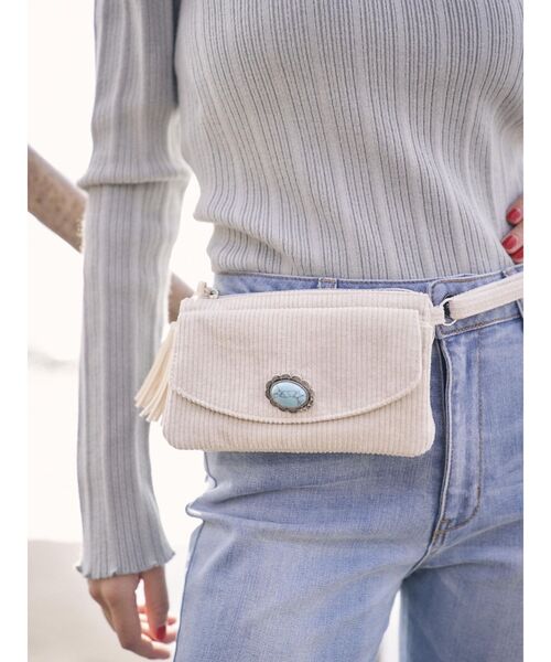 To the sea（トゥーザシー）の「コンチョウォレットバック（ショルダーバッグ・レディース・ピンク/ターコイズブルー・FREE）」の7枚目の写真