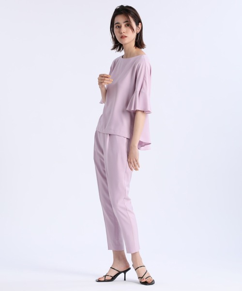 INED CLARO（イネドクラロ）の「【WEB限定】《INED CLARO》フレアスリーブブラウス（シャツ/ブラウス・レディース・サンドグレー/グリーン系その他/パープル/ホワイト/ブラック・9号/7号）」の15枚目の写真