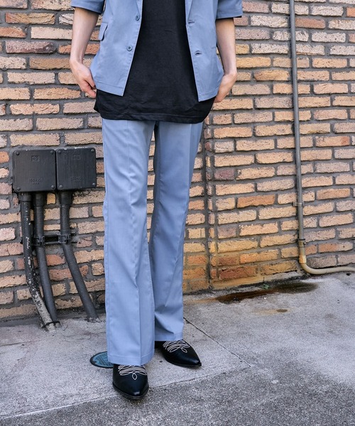 PUBLUX（パブリュクス）の「【PUBLUX/パブリュクス×ベルエポック】セットアップ ショートスリーブテーラードジャケット&センタープレスフレアスラックス（セットアップ・メンズ・ブラック/ブラウン/ブルー・SMALL/MEDIUM/LARGE）」の18枚目の写真