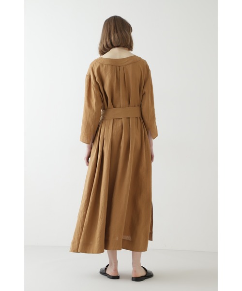 BOSCH(ボッシュ)の「◆フレンチルリネンカフタンワンピース(ワンピース・レディース・ブラック/ブラウン・36/38)」の5枚目の写真