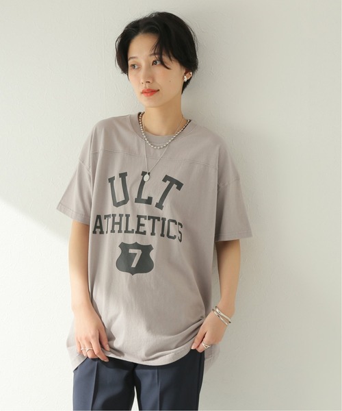 JOURNAL STANDARD（ジャーナルスタンダード）の「フットボールT（Tシャツ/カットソー・レディース・モスグリーン/ブラック系その他/ホワイト/ライトグレー・FREE）」の13枚目の写真