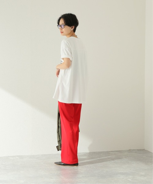 JOURNAL STANDARD（ジャーナルスタンダード）の「フットボールT（Tシャツ/カットソー・レディース・モスグリーン/ブラック系その他/ホワイト/ライトグレー・FREE）」の18枚目の写真