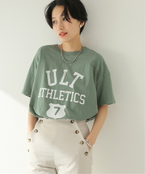 JOURNAL STANDARD（ジャーナルスタンダード）の「フットボールT（Tシャツ/カットソー・レディース・モスグリーン/ブラック系その他/ホワイト/ライトグレー・FREE）」の22枚目の写真