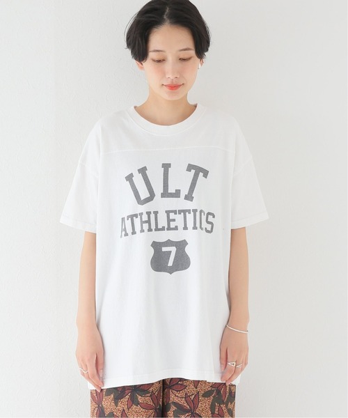 JOURNAL STANDARD（ジャーナルスタンダード）の「フットボールT（Tシャツ/カットソー・レディース・モスグリーン/ブラック系その他/ホワイト/ライトグレー・FREE）」の10枚目の写真