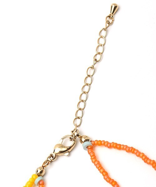 チチカカ（チチカカ）の「バイカラービーズ２連ネックレス（ネックレス・レディース・オレンジ/ピンク/グレー・FREE）」の13枚目の写真