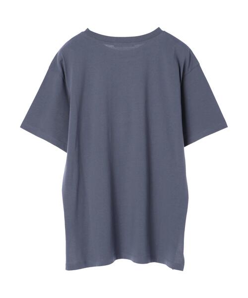 Green　Parks（グリーンパークス）の「ブロックロゴTシャツ＊（Tシャツ/カットソー・レディース・ライトグレー/ブラック/オフホワイト/ブルー・FREE）」の13枚目の写真