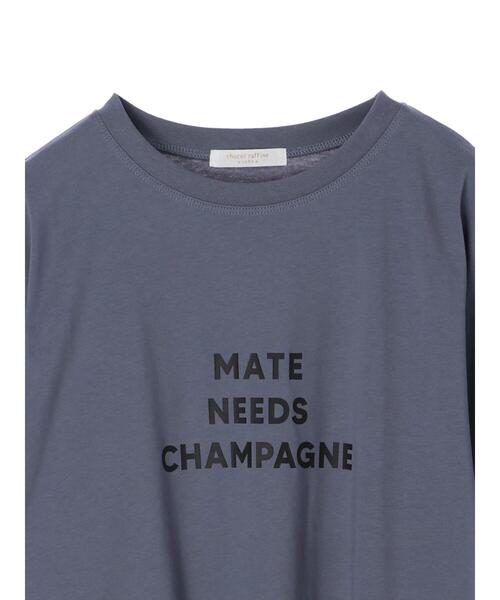 Green　Parks（グリーンパークス）の「ブロックロゴTシャツ＊（Tシャツ/カットソー・レディース・ライトグレー/ブラック/オフホワイト/ブルー・FREE）」の14枚目の写真