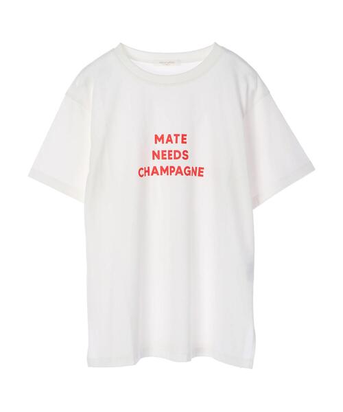 Green　Parks（グリーンパークス）の「ブロックロゴTシャツ＊（Tシャツ/カットソー・レディース・ライトグレー/ブラック/オフホワイト/ブルー・FREE）」の17枚目の写真