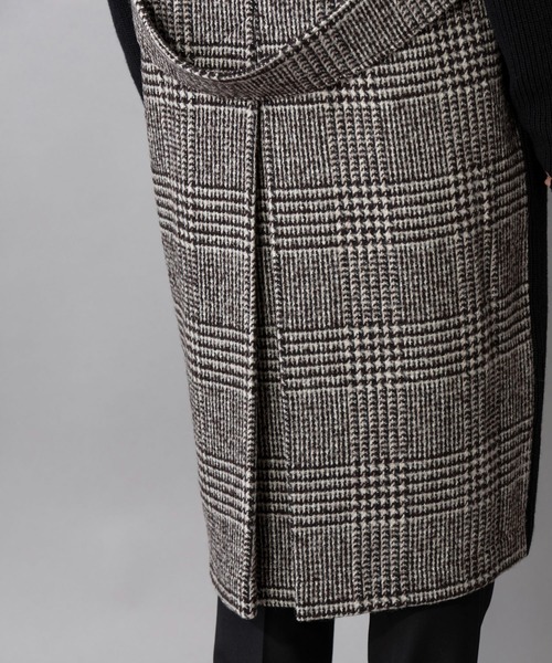 Munich(ミューニック)の「ハーフカーディガンスティッチニット グレンチェックドッキングコート(その他アウター・レディース・ブラック/グレー・FREE)」の9枚目の写真