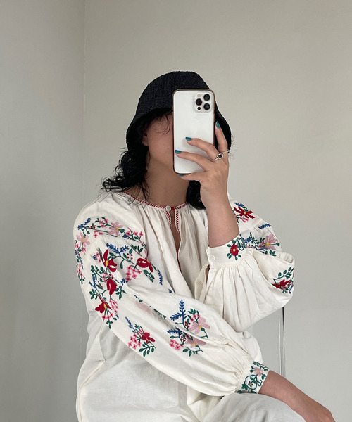 SANSeLF(サンセルフ)の「【SANSeLF】straw bucket hat sana21(ハット・レディース・ブラック/グリーン/ライトベージュ・FREE)」の16枚目の写真