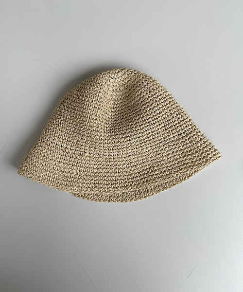 SANSeLF(サンセルフ)の「【SANSeLF】straw bucket hat sana21(ハット・レディース・ブラック/グリーン/ライトベージュ・FREE)」の9枚目の写真