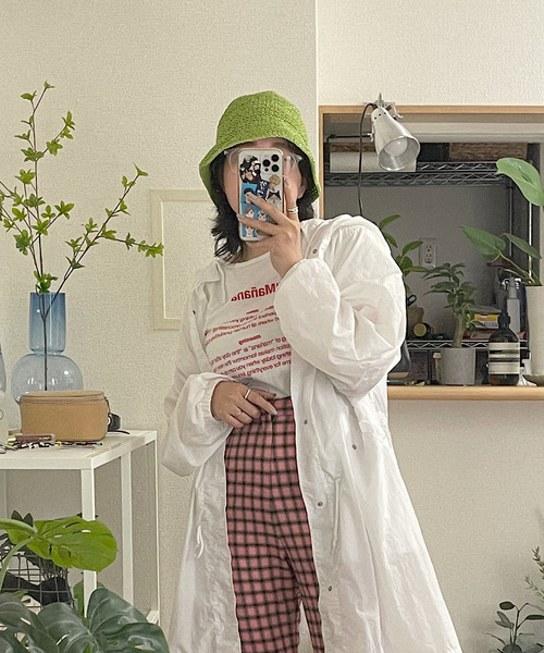 SANSeLF(サンセルフ)の「【SANSeLF】straw bucket hat sana21(ハット・レディース・ブラック/グリーン/ライトベージュ・FREE)」の10枚目の写真