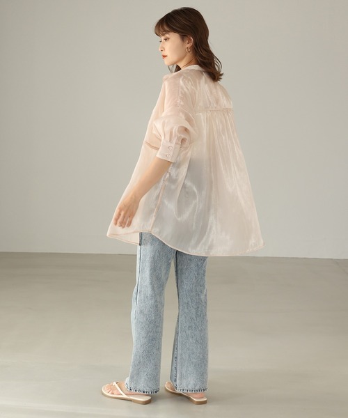 one after another NICE CLAUP（ワンアフターアナザーナイスクラップ）の「フェイクレザートングサンダル（サンダル・レディース・ブラック/アイボリー・SMALL/MEDIUM/LARGE）」の7枚目の写真