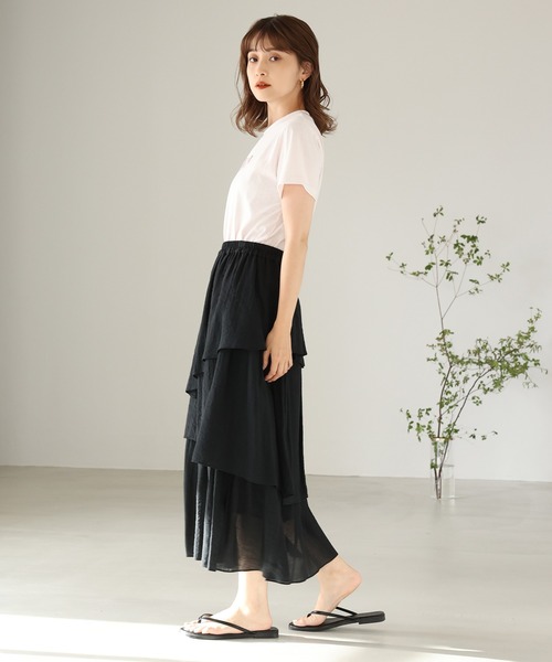 one after another NICE CLAUP（ワンアフターアナザーナイスクラップ）の「フェイクレザートングサンダル（サンダル・レディース・ブラック/アイボリー・SMALL/MEDIUM/LARGE）」の4枚目の写真